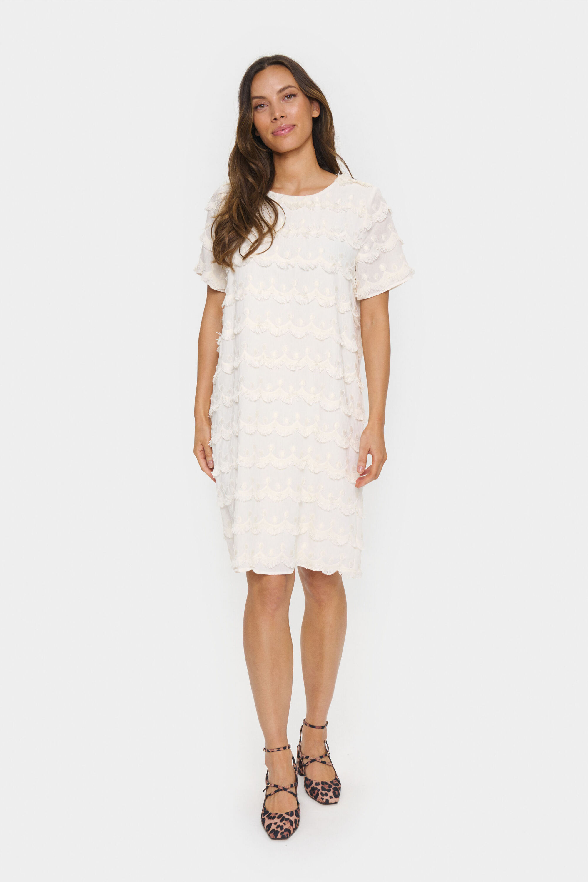 Kleid in lässiger Passform white Image