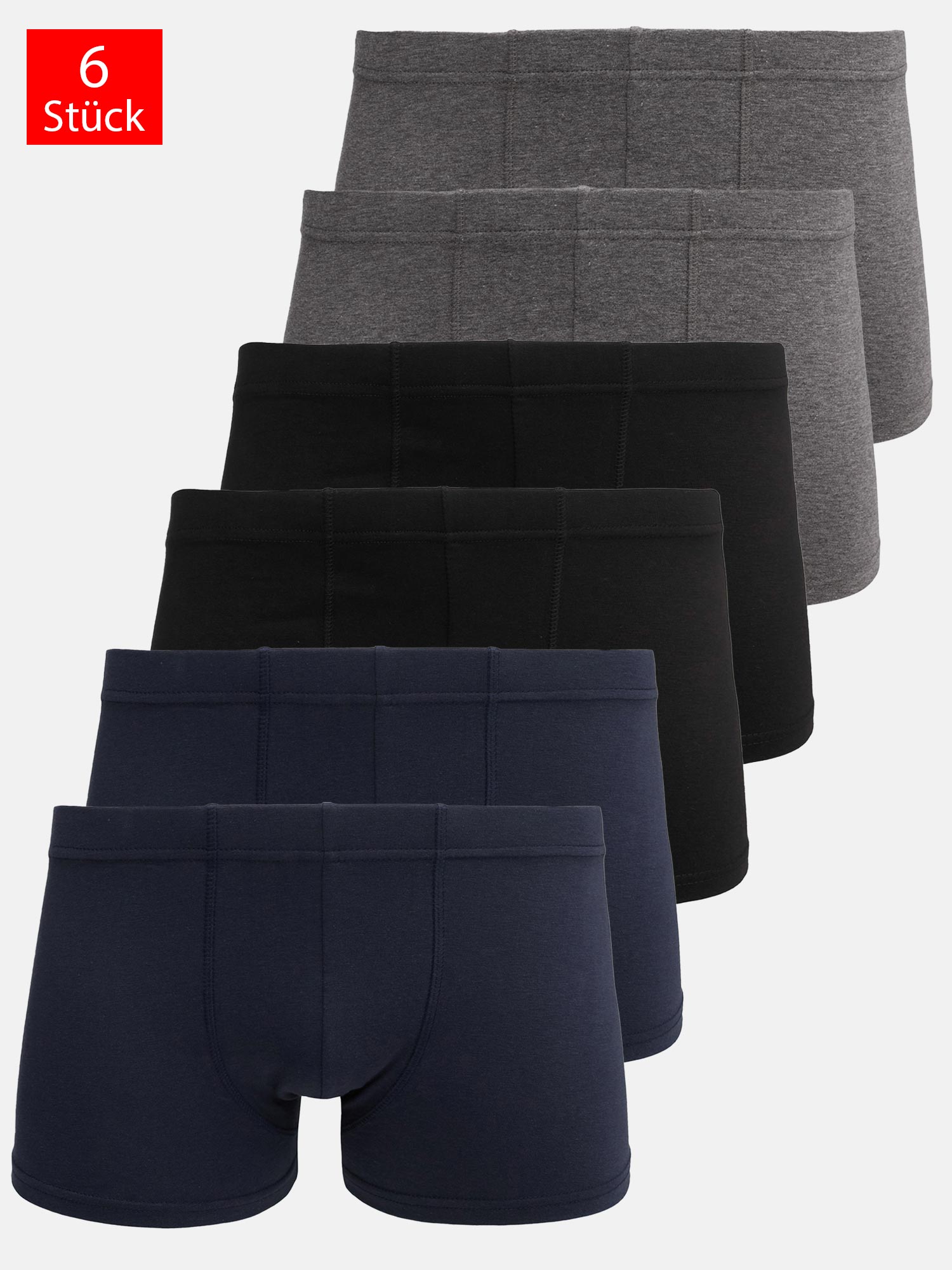 Tazzio Herren Boxershorts 6er Pack Image