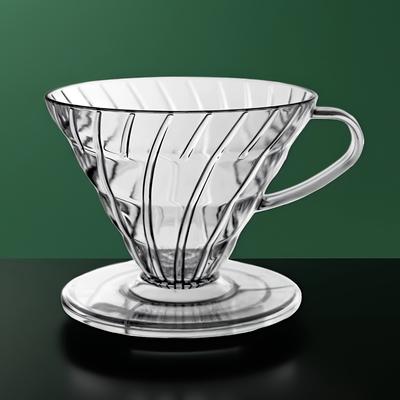 TEMU V60 Reusable Coffee Dripper Coffee Filter For Pour Over Barista Coffee Brewing Coffee Funnel Filter Cup1-2cups/1- Image