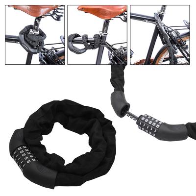 TEMU Bicycle Lock Chain Lock | 0.9/1.2 Metres Long | Lightweight 660/835 Grams | Hardened Steel 6mm Links | Easyclick Image