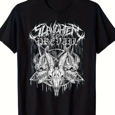 TEMU Slaughter To Prevail Funny Print Summer Men's T-shirt Image