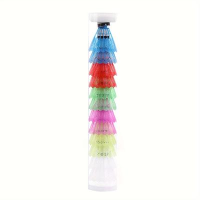 TEMU 12pcs Badminton Shuttlecocks Reliable Material Badminton Balls Suitable For Indoor And Outdoor Matches With Good Durability And Performance Suitable For Sport Activities Playgrounds
