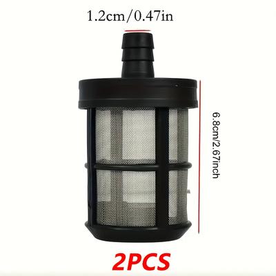 TEMU 2pcs Double-layer Stainless Steel Aquarium Pump Filters - Fine Mesh Mechanical Filter For Fish & Pond, No Electricity/battery Needed, Inline Water Filtration System, Aquarium Filter Image