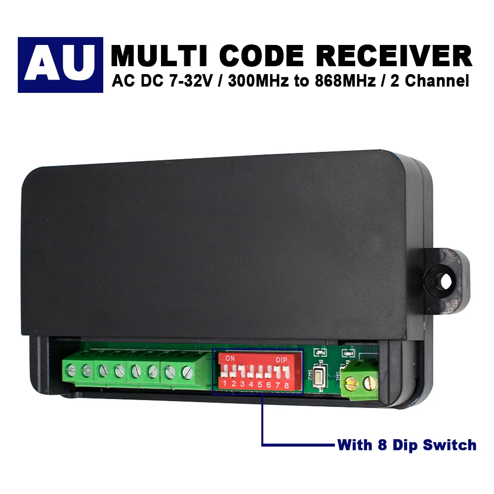 433 MHz-868,8 MHz MULTI CODE Garagentor Empfänger Controller Toröffner Für ATA PTX5 PTX5V1 PTX5V2 Merlin + HERCULIFT Superlift Image