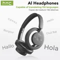 HTC HP06 Cuffie wireless a orecchio aperto Bluetooth V6.0 Cuffie con traduzione AI pieghevoli ariose per PC Laptop Telefono TV Ultraleggero cavo