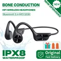 New-X7 Cuffia wireless a conduzione ossea Bluetooth 5.4 IPX8 Cuffia da nuoto impermeabile Lettore MP3 da 32 GB Auricolare sportivo per musica HIFI