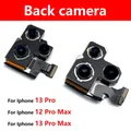 Per IPhone 12 13 Pro Max 12mini 13 Mini Modulo fotocamera principale grande posteriore e parti di ricambio del cavo flessibile del modulo fotocamera anteriore piccola