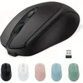 Mouse silenzioso wireless Mouse ottico ricaricabile dual mode 2.4G compatibile con Bluetooth 1600 DPI per MacBook Laptop PC Game Office
