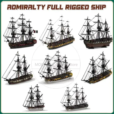 Moc Bausteine Fregatte Technologie Ziegel Set Kriegsschiff Modell Admiralität Voll Rigged Schiff Sammlung Display Spielzeug Weihnachten Geschenke Image