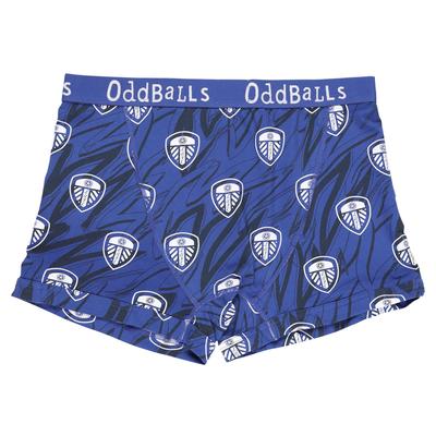 Leeds United x Oddballs Herren-Boxershorts – Marineblau Image