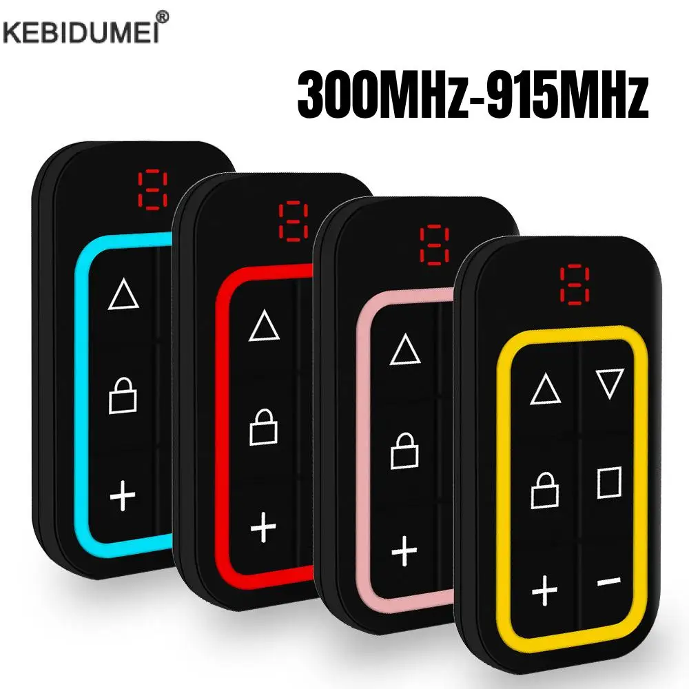 8-in-1-Garagenfernbedienung mit mehreren Frequenzen, 300 MHz–915 MHz, wiederaufladbare Fernbedienung, Garagentoröffner, Befehl, Schlüsselanhänger, Sender Image