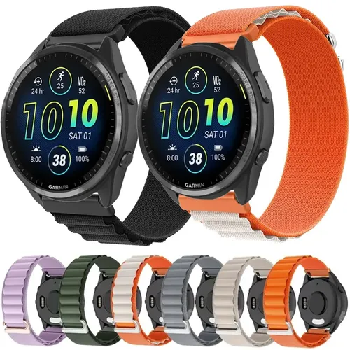 Bracelet en Nylon 20mm 22mm pour Garmin Forerunner 970 570 165 55 965 265, bande respirante pour Garmin Venu 3 2/Vivoactive 5 6/Active 5 6
