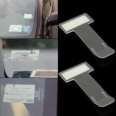 Car Vehicle Windscreen Parking Ticket Clip Parking Timed Bus Ticket Holder Windscreen Plastic Universal Car Accessories