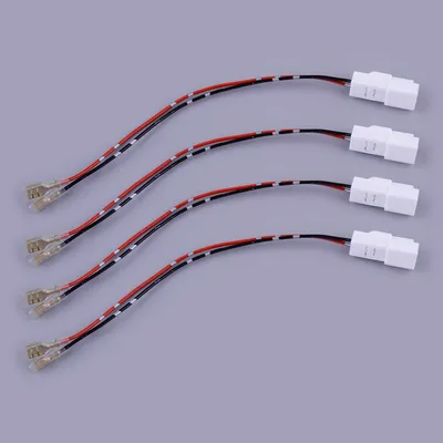 72-7300 4Pcs Door Speaker Wire Harness Cable Plug Adapter Fit for Hyundai Sonata Santa Fe KIA Optima Soul Forte Sorento Speaker