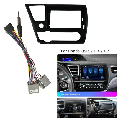 9 Inch Car Radio Fascias For HONDA CIVIC 2013 Android Stereo Frame Player 2 Din Head Unit Panel Dash Trim