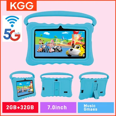 Kids Tablet Android 12 Tablet 7'' Tablet Wifi Children 2+32GB Educational Learning Toys Dual Cameras Children Boys Girls Gifts