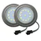 2-Piece 12V 1.5W Kitchen Cooker Smoke Ventilator Light Bulb 60mm Hole Range Hood Lamp with EL SM Connector Doorway Cabinet Light