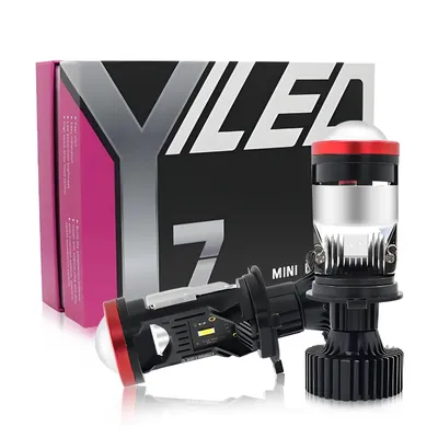 Y7 LED H4 Bi Canbus Mini Lens 6500K High Low Beam Super Bright 8580 CSP Auto Car Lamps HD Projector Lens 12V 24V