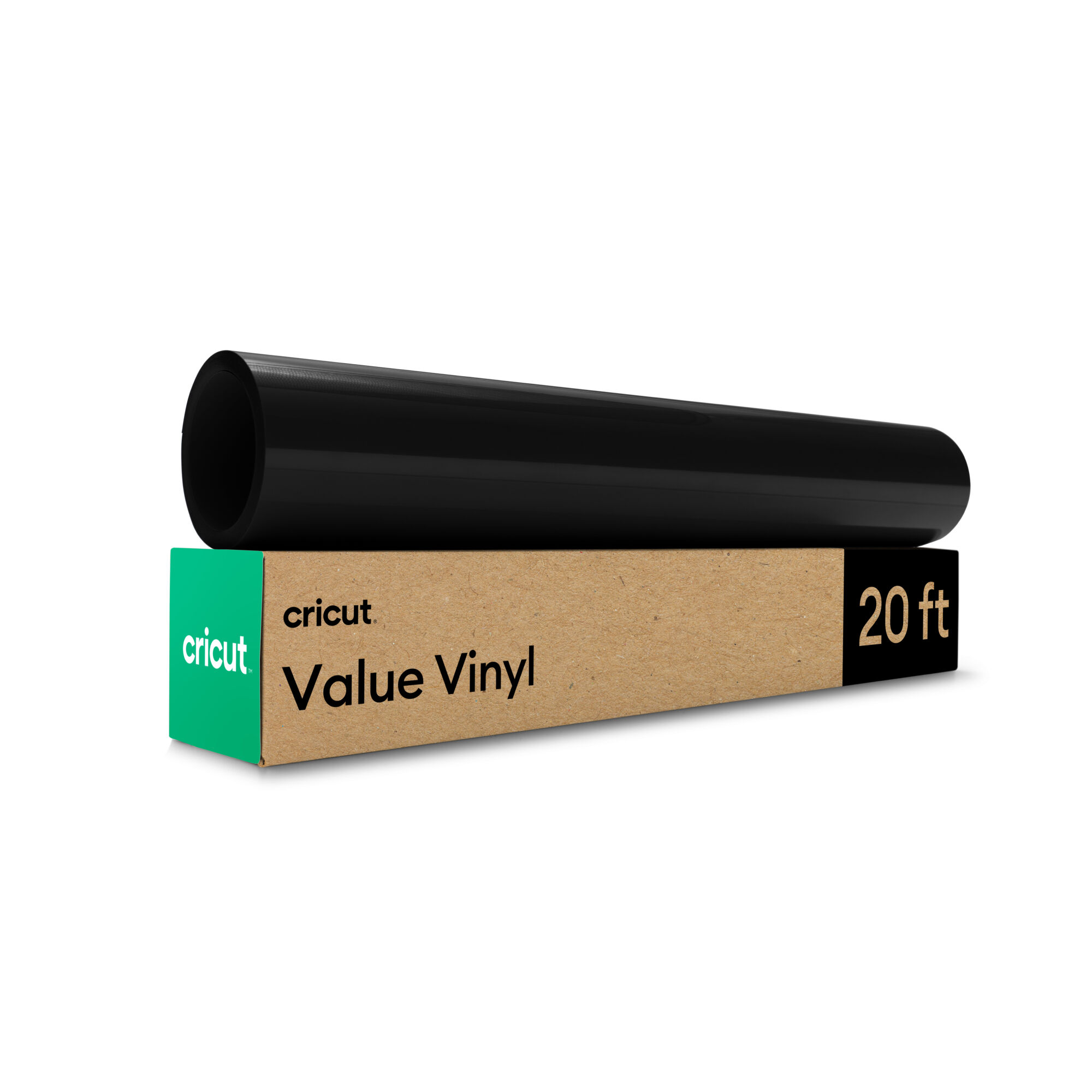Cricut Glossy Value Vinyl (12 in x 20 ft) | Black - Cricut