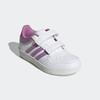 Sneaker ADIDAS SPORTSWEAR "HOOPS 4.0 KIDS", Gr. 33, cloud weiß, preloved lila, grau two, Synthetik, sportlich, Schuhe