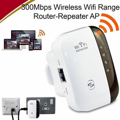 Ymyny - Crediri 300 Mbit/s WLAN-Repeater, 2,4 GHz, Netzwerk-Extender mit großer Reichweite, Image