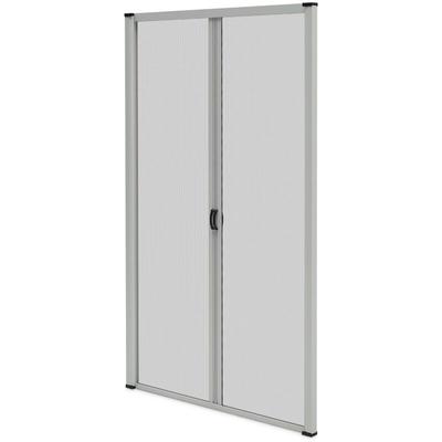 Insektenschutzrollo Doppeltür b 2400 mm x h 2300 mm - Aluminium - Grau ral 7038 Image