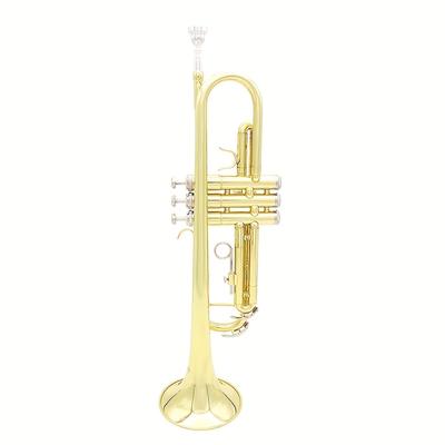 TEMU Slade Ldt670 B-key Trumpet - Classic Brass With Bronze Finish, Includes Case For Beginners & Band Performances Image