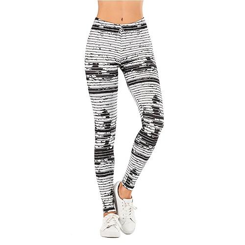 Damen Stoffhosen Leggings Streetwear Lässig Volle Länge Natürliche Taille Blumen Elastischer Bund Druck Bequem Außenbereich Outdoor Ferien Ausgehen Wein Weiß Purpur Grün Herbst Normale Passform
