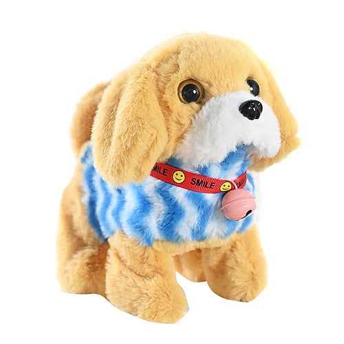 Roboterhund, elektronisches Plüschwelpen-Hundespielzeug, interaktives Spielzeug, Spaziergänge, Stofftier, Geschenk für Mädchen und Jungen im Alter von 3–6 Jahren