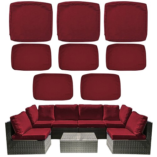 Sitzkissenbezug Einfarbig Garngefärbt Polyester Überzüge Image