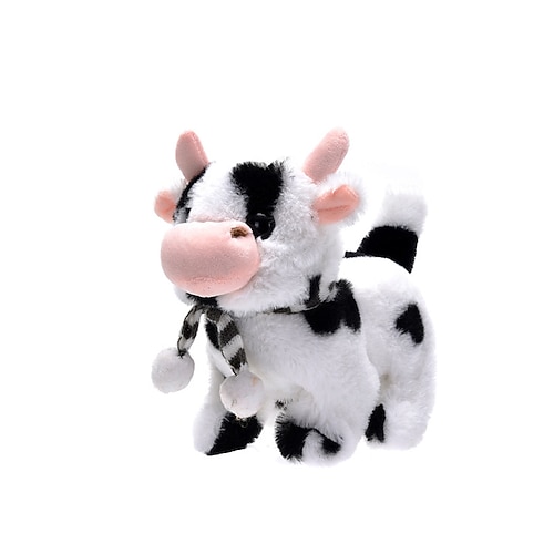 Roboterkuh, elektronisches Plüschkuh-Spielzeug, interaktives Spielzeug, Spaziergänge, Stofftier, Geschenk für Mädchen und Jungen im Alter von 3–6 Jahren