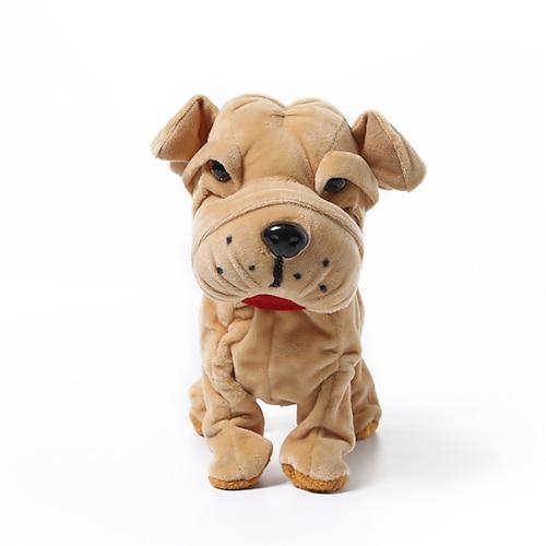 Interaktives elektronisches Plüschtier -s animierte Soundsteuerung elektronisches Haustier Roboterhund Spielzeug Geschenke für Jungen Mädchen Kinder Geburtstag Weihnachten