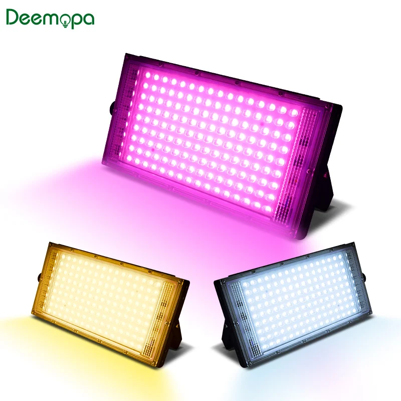 50W 100W Led Flutlicht IP65 Wasserdicht AC 220V Volle Spektrum Flutlicht Scheinwerfer LED Reflektor Straße Lampe wand Flut Lichter