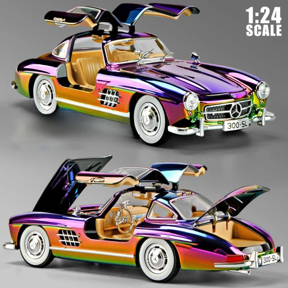 Maßstab 1:24 300SL S400L Auto Spielzeug Modell Türen geöffnet Metalldruckguss elektrisch beschichtete Fahrzeuge Sound Licht Modelle Sammlung Geschenke Junge Image