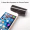 Mini Portable Speaker with 3.5mm TRS Plug Plug and Play Line-in Speaker Tablet Music Loudspeaker for Smartphone Tablet Computer
