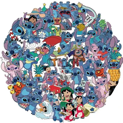 10/30/62 stücke Transparent Nette Disney Cartoon Stich Aufkleber Kawaii Aufkleber Kinder Spielzeug Laptop Telefon Kühlschrank Tagebuch Dekoration Aufkleber Image