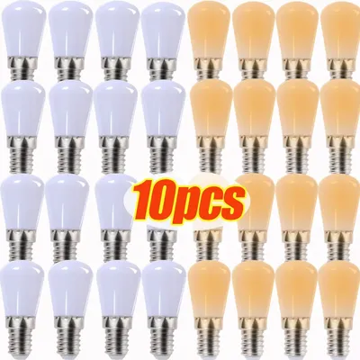 10/1Pcs LED Light Bulbs E10/E12/E14 Replacement Screw Bulb Refrigerator Cabinet Energy Saving Lights Kitchen Bedroom Night Lamps
