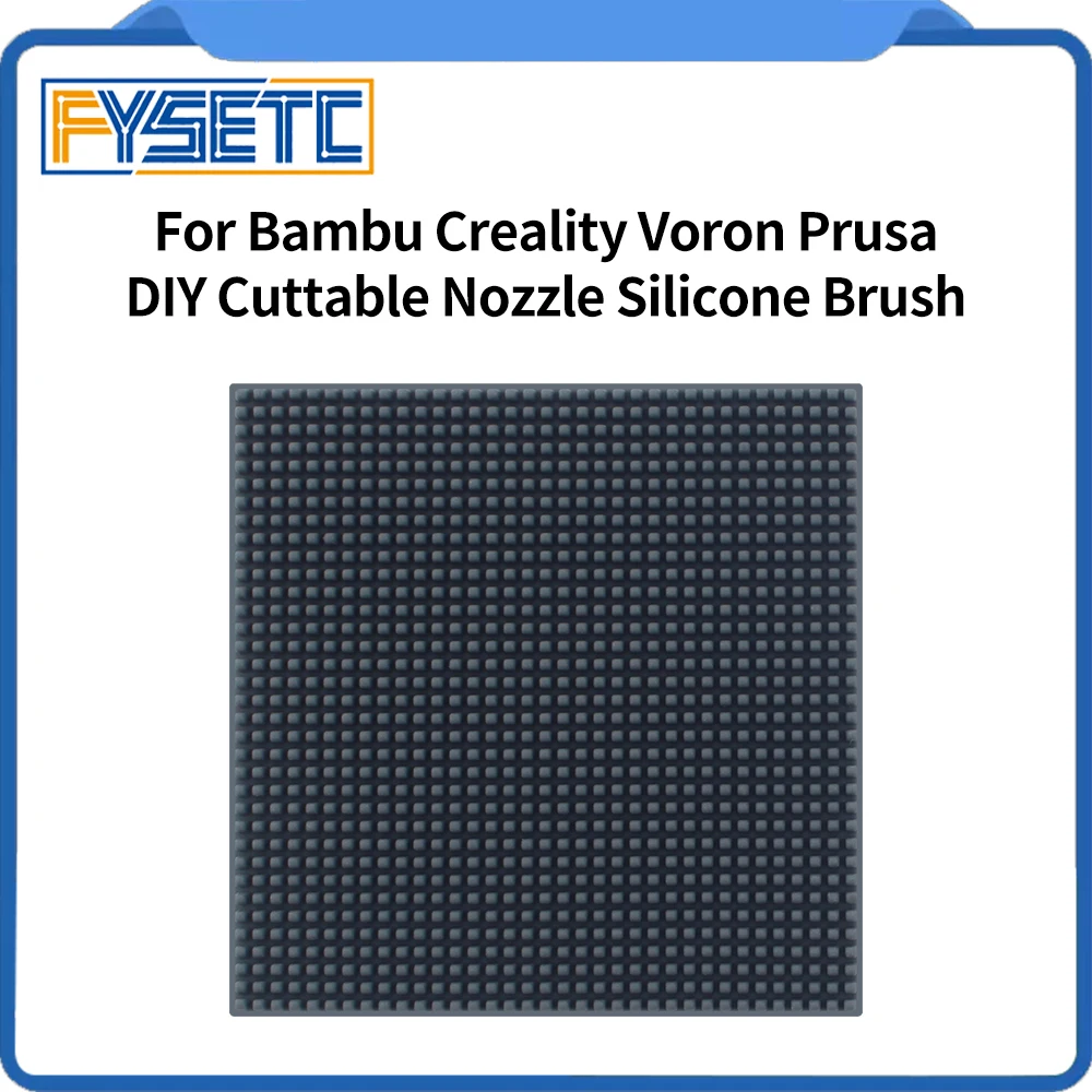 Für Bambu Voron Prusa Creality 3d Drucker DIY Düse Pinsel Silikon Wischer Hotbed Montiert Wäscher Große Größe Düsen Reinigung Werkzeug Image