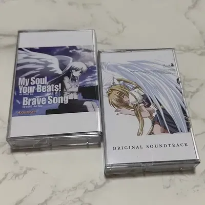 Anime Game Angel Beats Air Lia Music Tape My Soul Your Beats Album 2pcs Cassettes Cosplay Walkman Car Recorder Soundtracks Box