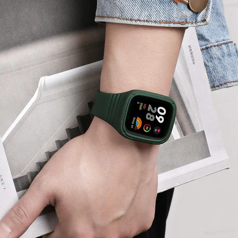 Gehäuse + Silikonarmband für Redmi Watch 3 Active/Lite Band Smartwatch Zubehör Wasserdichtes Armband für Redmi Watch 3 Active/Lite Image