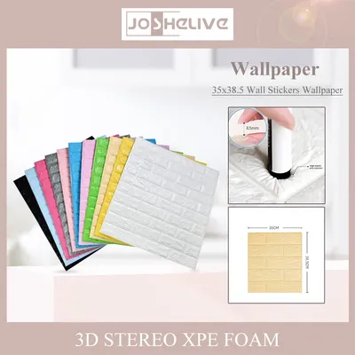 Selbst klebende Schaum tapete wasserdicht 3d Ziegel Wand paneel Wohnzimmer Ziegel Aufkleber Schlafzimmer Ziegel Papiere Wohnkultur Image