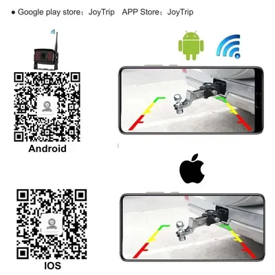 Drahtlose Nachtsicht-Fahrzeug-Backup-Kamera WiFi HD Bus Van LKW RV Auto DVR Vorne Rückansicht Kamera für IOS und Android Telefon
