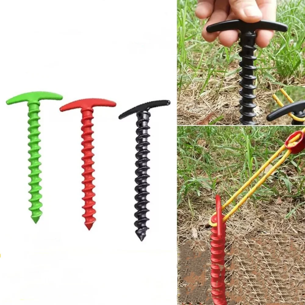 10 Teile/paket Outdoor Camping Zelt Heringe Boden Nägel Schraube Anker Stakes Heringe Wandern Zelt Stakes Pins Zelt Zubehör Image