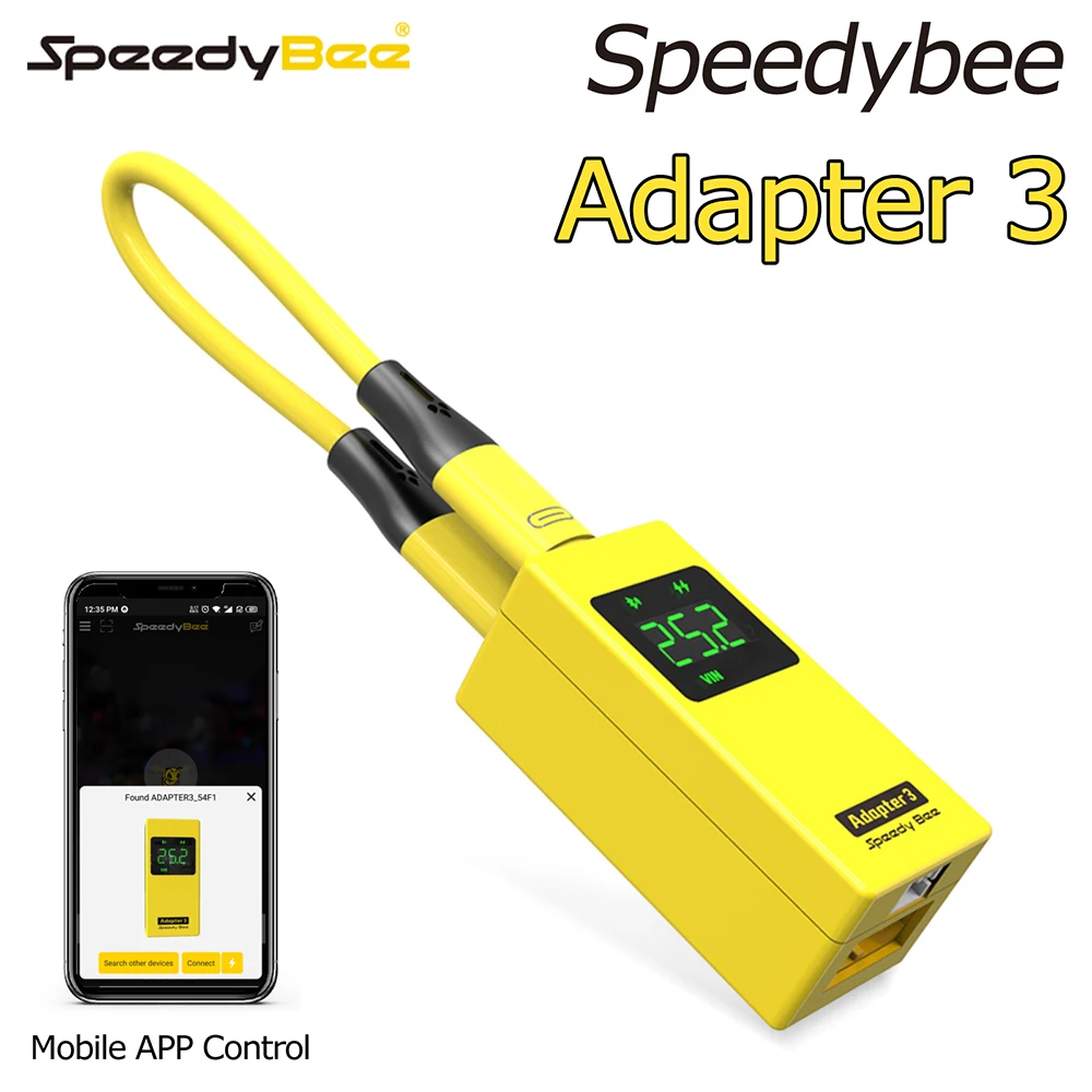 Speedybee-Adapter, 3-Spannungsprüfer-Adapter, WIIFI Wireless-Adapter, kabelloser Blackbox-Analysator, APP-Steuerung, 1–6S, LiPo, 30 W Ladegerät Image