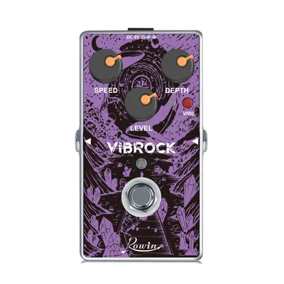 Rowin Re-02 Vibrock Chorus & Tremolo Gitarre Multi-Effekt-Pedal Mini E-Gitarre Pedal Metall Shell Gitarre Teile & Zubehör