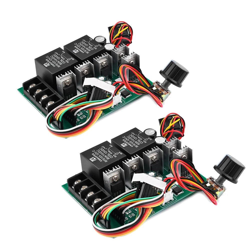 12V 24V 36V 48V 60A DC10 -55V PWM DC Motor Drehzahlregler Digitale LED-Anzeige 0 -100% einstellbares Antriebsmodul Image
