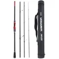 Goture WARRIOR Canna da pesca da viaggio 24T + 30T Fibra di carbonio ultraleggera Canne da spinning in 4 pezzi di alta qualità M / MH Power Fishing