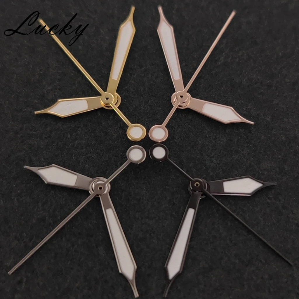 High Quality NH35 NH36 Hands C3 Green Luminous Silver Gun Rose Gold Watch Hands Watches Pointers Fit NH35/NH36/4R/7S Movement