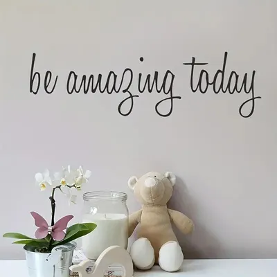 1pc Slogan Grafik Wanda uf kleber Wörter Design Vinyl Aufkleber erstaunlich heute Wanda uf kleber motivierende Wandt attoos für Schlafzimmer Image