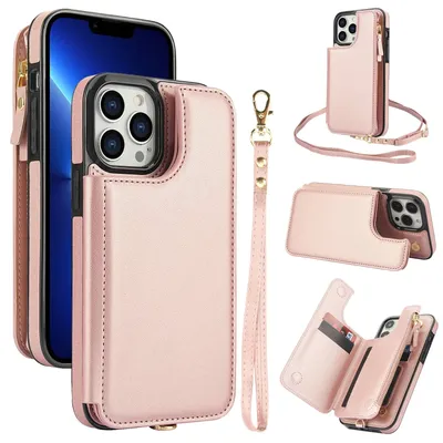 Wallet Case for iPhone 14/13/12/11 Pro Max 14 Plus/13/12 Mini/7/8/SE 2022 with Card Slot Holder, Magnetic Flip Folio Purse Case